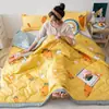 Oferta Especial Aire Acondicionado de Verano Colcha de Verano Algodón Lavable Persona Sola Dormitorio de Verano Doble Primavera Otoño Invierno Estilo Colcha Pura Delgada