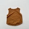 Chaleco de Verano para Niños y Niñas Moda Infantil Elegante Moderno Literario Color Sólido Sin Mangas Tops Interiores y Exteriores