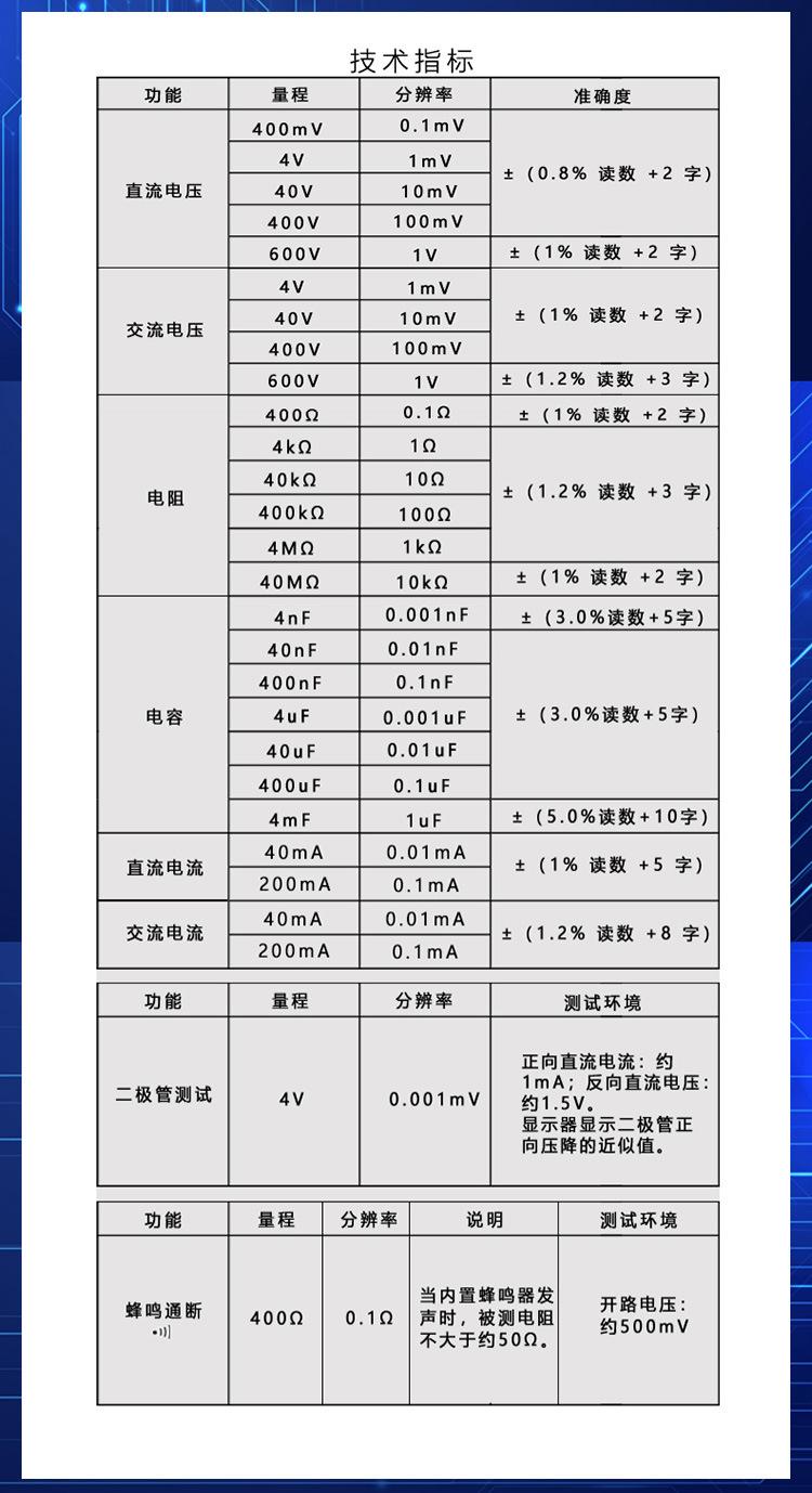 自动万用表