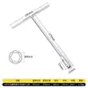 Chave T chave de soquete ferramenta para reparos domésticos, extensão em T chave de boca externa em forma de T 6-19mm grande