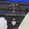 [Novidades Contínuas] Pulseira Cruzada Nova de Alta Qualidade Réplica Lv Letra V com Etiquetas, Artesanato de Ponta Atacado