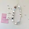 Lanyard de verano para teléfono móvil, colgante fresco estilo ins, colgante de cuentas, cadena de teléfono con cámara ccd, cadena