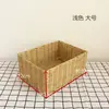 Cesta de Armazenamento Trançada de Rattan Sintético Lavável à Água Cesta Trançada Caixa de Armazenamento de Mesa Cesta de Exibição de Frutas e Legumes Pequena Cesta de Plástico para Diversos