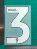 Vestido Adulto Branco Campeonato 24-25 A Estampagem de Números e Letras de Camisa Número Transferência de Calor Mapa Camisa