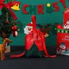 Bolsas de regalo de Navidad en stock transfronterizas, bolsas de manzana para Nochebuena, bolsas de caramelo con cordón, bolsas de embalaje de Papá Noel