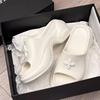 Novo chinelo Jieyang EVA de sola grossa com flor cruzada explosões chinelo de uma palavra uso de verão sensação de excremento sapatos de praia