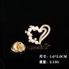 Série de Novos Produtos Agulha de Broche Estilo Coreano Moda Elegante Versátil Zircônia Pequena Flor de Gola Borboleta Formato Broche Acessórios