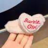 Gatito de Peluche Clip de Ruptura Lindo Corazón Girly Clip Grande BB Clip Estudiante Dulce Clip Lateral Flequillo Pinza para el Cabello