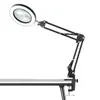 Lâmpada Lupa de Mesa para Reparo Eletrônico Industrial Soldagem Braço Longo de 16cm com Luz LED Lupa de Mesa de 6 Polegadas