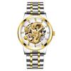 Reloj de Hombre Calendario de Moda Popular de Comercio Exterior Reloj de Hombre Correa de Acero No Mecánico Negocios Impermeable Cuadrado Diamante Reloj Dragón Chino