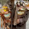 Nuevo Papel de Envoltura para Ramo con Forma de Cono Maillard para Otoño e Invierno Todo en Uno Papel de Envoltura Espesado Impermeable Material
