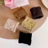 Diadema para el pelo y mascarilla facial de jacquard de tendencia en TikTok, Diadema ancha de alta elasticidad, similar a la piel, duradera, Goma para coleta alta de punto