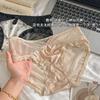 Calcinha Estilo Chinês Ins~Renda Semitransparente Roupa Íntima Feminina Seda de Amora Entrepernas Amigável à Pele Cintura Média-Baixa Cobre o Quadril Calcinha Feminina