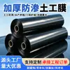 Geomembrana de HDPE para estanque de peces, membrana anti-filtración, protección de taludes para cría agrícola engrosada, embalse de agua, película plástica negra impermeable para estanque de peces