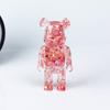 Comercio exterior grava de cristal natural oso violento decoración de escritorio artesanías de resina bearbrick150