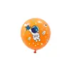 Balões Temáticos de Astronauta de 12 Polegadas Transfronteiriços para Festa de Aniversário Infantil Decorações Balões de Látex Preto e Azul Atacado