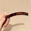 Presilha de cabelo banana em cetim estilo coreano, presilha vertical para mulheres, novo design 2026, visual de alta qualidade, adequada para rabos de cavalo altos, presilha de cabelo para a parte de trás da cabeça, acessório de cabelo