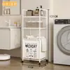 Cesto de Roupas Sujas para Casa Cesto de Roupas Sujas Prateleira de Armazenamento Multicamadas Emendado Ferro Banheiro Cabide de Lavanderia Multifuncional Removível