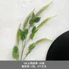Pico de bambu de galho alto céu estrelado dente-de-leão verde escuro verde claro estilo floresta celebração de casamento decoração marcador de corredor arranjo de flores teto alto material de folha