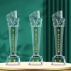 Personalização de Troféus e Medalhas de Cristal para Badminton, Basquete, Futebol, Competições Esportivas, Reuniões Anuais, Gravação Criativa Comemorativa