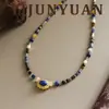 Nuevo Moda Retro Exquisito Collar de Cuentas de Lapislázuli Accesorios Cadena para Clavícula Versátil de Lujo Ligero Nicho de Gama Alta para Mujer