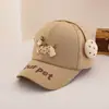 Chapéu Fofo para Bebê Menina 2-5 Anos Chapéu de Baseball Cartoon Orelha de Cachorro para Meninos Chapéu de Sol Primavera e Verão