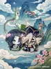 Cazador de demonios: Kimetsu No Yaiba Tanjiro Colgante de Fieltro Llavero de Mochila Lindo de Alto Valor Adorno Colgante de Tela No Tejida Periférico de Anime