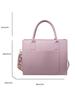 Bolsa Grande, Bolso Sencillo de Cuero Suave para Viajes Diarios, Bolso Tote Cruzado Versátil y de Moda, Bolso de Hombro de Gran Capacidad Estilo Universitario para Mujer
