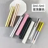 Tubo de Máscara de Pestañas, Tubo Vacío para Tinte de Cejas 3ml-5ml, Tubo de Brillo de Labios, Pegamento para Pestañas, Material de Empaque para Botella de Líquido para Crecimiento de Pestañas