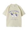 Camiseta Feminina de Manga Curta com Ombreira Verão 2024 Explosões do Little Red Book Novo Top Slim Fit Senso de Design Tendência