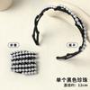 Faixa de cabeça dobrável de viagem retrátil Pearl para mulheres 2024 Novo estilo de cabelo de viagem Headband Broken Hair Stamp Wash Special Hair Bundles