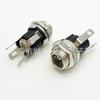 Conector de alimentación de CC de metal DC-025M con interfaz de 5,5-2,1 mm/2,5 mm con rosca