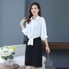 Verão 2023 Nova Camisa de Chiffon Cardigan Feminino Exterior Laço Proteção Solar Roupas Ar-condicionado Camisa Combinando Saia Xale Pequeno Tamanho Grande