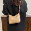 Bolso pequeño dulce portátil francés 2024 Otoño Nueva moda Estilo occidental Simple Hombro Axila Media luna
