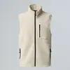 Comércio Exterior Europeu e Americano Transfronteiriço Outono e Inverno Novo Estilo Diário Casual Esportivo ao Ar Livre Gola Alta Zíper Colete Roupas Masculinas