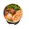Macarrão Instantâneo Ramen de Carne de Lanzhou, Sem Cozinhar, Não Frito, Embalagem de Balde, 128g, Caixa Fechada Atacado, Fast Food