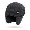 Gorro para Hombre Invierno Nuevo Cálido Protección para las Orejas Protección para el Cuello Ciclismo con Forro Polar Engrosado a Prueba de Frío a Prueba de Viento Cuello Lana Gorro de Punto