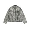 Nova Chegada Estilo Americano Moda Marca Retro Casual Impresso Jaqueta Da Motocicleta para o Outono Dos Homens All-match Collar Denim Jacket Na Moda