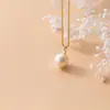 Collar de perlas de agua dulce plateadas para mujer, verano, plata pura S925, versátil, nuevo, nicho de lujo ligero, cadena para la clavícula, colgante, venta al por mayor