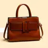 Bolsa Transversal Moda Outono e Inverno 2025 Nova Grande Capacidade para o Dia a Dia Feminina Bolsa Simples Retro Bolsa de Ombro Bolsa de Mão