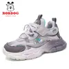 Zapatos de Papá Modernos para Niños Babudou Modelo Nuevo Primavera 2026 para Niños Mayores, Zapatillas Deportivas Transpirables de Malla para Niñas