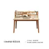 Escritorio con estantería, mesa integrada, escritorio de computadora, escritorio de oficina moderno simple, escritorio de estudio para estudiante montado en la pared para dormitorio de apartamento pequeño