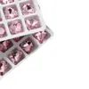 Arte de Unha Diamante Gelo Cristal Transparente Rosa Ponta Inferior Gota d'Água Cubo de Açúcar Diamante Super Brilhante Coração de Pêssego Torto Formato Diamante Joias para Arte de Unha Atacado