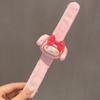 Regalo de lanzamiento de boda lindo anillo a presión muñeco de peluche juguete creativo pulsera de dibujos animados para niños accesorios para el cabello pulsera de raqueta femenina
