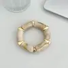 Pulsera de Nudo de Bambú Estilo Maillard Retro Transfronteriza Nueva para Mujer, Joyería Versátil de Nicho Accesorios con Cuerda Elástica de Alta Gama