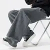 Pantalones de pierna curva estilo americano, nueva colección otoño 2026 para hombre, de pierna recta, corte holgado casual, pantalones de chándal de pierna ancha para otoño y primavera