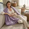 Manta de Franela Rayada Suave de Alta Densidad de 1.6 cm Manta Multifuncional para Siesta Manta de Comercio Exterior Transfronteriza Personalizable