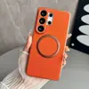 Adequado para Samsung S26 Ultra, apresentando um interior em tecido tecnológico e capa magnética para celular integrada; S25, simples e estiloso, com design de capa rígida, para vendas transfronteiriças