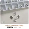 Acessórios de Arte de Unhas Brancos de Alta Qualidade com Strass de Verso Pontiagudo, Cristal K9 Coração Deslumbrante Ovo de Pomba Ângulo Reto Doce de Rocha Strass Transparentes