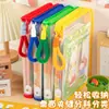 Bolsa de arquivo para atacado zíper transparente A4 portátil bolsa de arquivo de armazenamento estudante alta qualidade espessa bolsa de dados à prova d'água